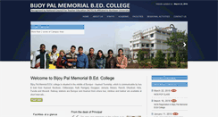 Desktop Screenshot of bijoypalmemorialbedcollege.org