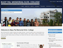 Tablet Screenshot of bijoypalmemorialbedcollege.org